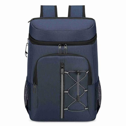 Cooler Camping-Rucksack, Isolierter Kühlrucksack, Bequeme Weiche Kühltasche, Leichter Camping-Rucksack (Blue)