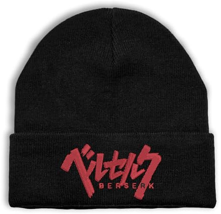 Lauthings Berserk Dark Fantasy Anime Guts, Beanie Gestickt, Winter Mütze, Beanie, Hut