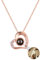 Personalisierte Bild-Halskette, Projektions-Halskette mit Foto innen - Halskette mit individuellem Foto.Anhanger - 18-Karat-Echtvergoldung-Weihnachtsgeschenke für Familie und Freunde (style3-RoseGold)
