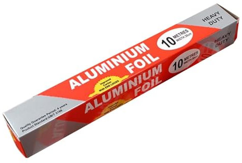 Wonsfuleu Küchenfolienrolle, Küchenfolienfolie - 78,7 x 11,8 Zoll Aluminium-Silberfolie mit Cutter - Lebensmittelechte Folienverpackung zum Grillen, Kochen, Backen