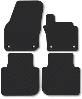 Skoda Kodiaq (2024+) 5mm Rubber Car Mats | Heavy Duty Rubber Tailored Fit Floor Mats Full Coverage Durable Waterproof Accessories Easy Clean Anti Slip Made in the UK