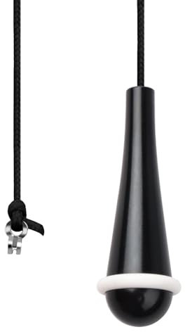 TXErfolg Bathroom Light Pull Cord Handle Black Teardrop Pendant Weight Connector with 150cm Light Pull Cord Extension Light Switch Pull Cord for Bathroom Toilet Light Ceiling Light Fan Switch
