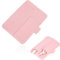XOXVURI Custodia Per Ferro Arricciacapelli Hair Straighteners Heat Resistant Silicone Pad Bag Silicone Curling Iron Pad Foldable Travel Straightener Pad (Pink)