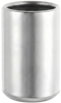 VASANA Silver Stainless Steel Fruit Fork Holder Metal Kitchen Utensil Holder Dessert Fork Food Pick Forks Holder Spoon Storage Container for Countertop