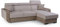 FurniShop24 Ecksofa mit Schlaffunktion und praktischem Bettkasten - Schlafsofa L Form 236x165 cm mit verstellbaren Kopfstützen und dekorative Kissen, Eckcouch Imperio Cappuccino