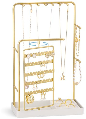 ProCase Schmuckständer, Schmuckhalter, Schmuck Organizer ewelry Stand für Halsketten, Armbänder, Ringe -Geld