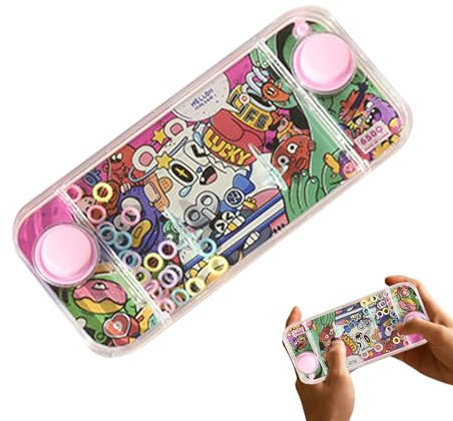 Handheld Water Game - Conveneint Handheld Game Toys | Console Ring Squeeze Puzzle Machine Toy for Kids | Handheld Water Ring Games for Kids, Children, Adults, All Ages, Boys