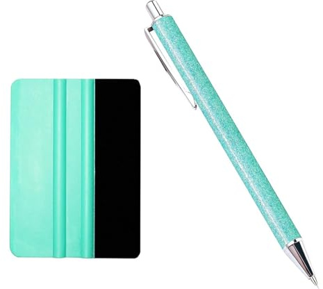 Sbshiouu Herramienta de rasqueta de vinilo con liberación de aire retráctil, herramienta de pluma de deshierbe para vinilos, manualidades, rasquetas de fieltro