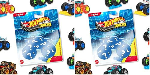 Hot Wheels Monster Trucks Voiture aux Roues géantes, véhicule échelle 1:64 (Modèle aléatoire), Jouet pour Enfant, FYJ44 (Lot de 2)