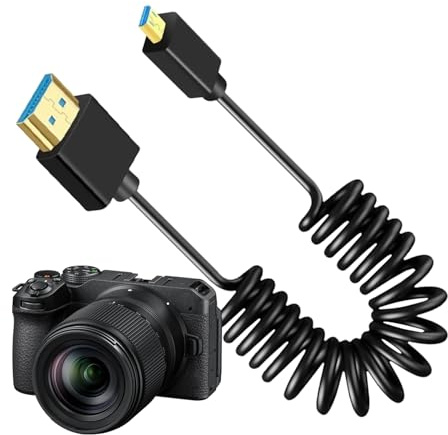 Generico Kabel für Monitore und Bildschirme | Kabel für Videokamera-Monitor mit Feder | erweiterbare Verbindung mit Feder für Studio, Außenbereich und enge Umgebungen