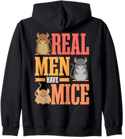 Mouse Owner Design Real Men Have Mice Zip Hoodie