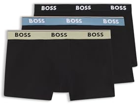 BOSS Dreierpack Eng Anliegende Boxershorts Mit Kurzem Bein Aus Baumwolle Mit Logo-Bund