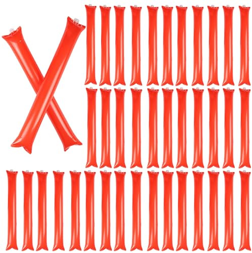 yanzisura Aufblasbare Geräuscherzeuger, Thunder Sticks Geräuscherzeuger,Cheer up Toys Cheerleading-Stöcke 40er-Set | Tragbarer Krachmacher, Partyzubehör, Cheer Clapper für Sportveranstaltungen,
