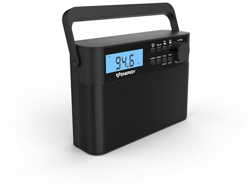Energy Sistem Kitchen Radio - Radio FM de Cocina con Display y Doble Alarma/Altavoz 1W Calidad Pro/Antena Telescópica sin Interferencias/Alimentación Corriente y Pilas AA/Temporizador y Reloj