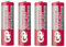 GP 15ER-S4 Powercell Battery Zn-C AA/R6 (1.5 V, Pack of 4)
