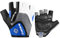 INBIKE Fahrradhandschuhe Halbfinger Herren Damen Sommer Radhandschuhe Kurz Gel Atmungsaktiv rutschfeste Mountainbike Handschuhe für Radsport MTB Blau,XL