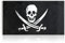 com-four® Bandera Pirata para Varias Ocasiones, Bandera de Trapo para Carnaval, Carnaval o Halloween [la selección varía]