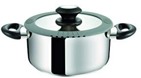 Tescoma 727933 Smartcover Casseruola con Coperchio, Acciaio Inossidabile, Argento, 20 cm