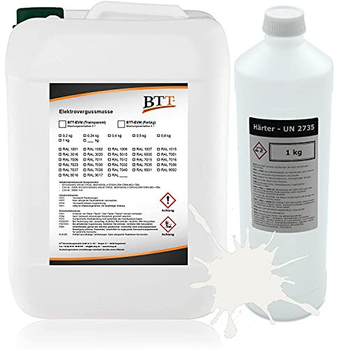 BTT-EVM Elektrovergussmasse Weiß (300g) auf 2K Epoxidharz Basis, IP68 bis 1000 Volt