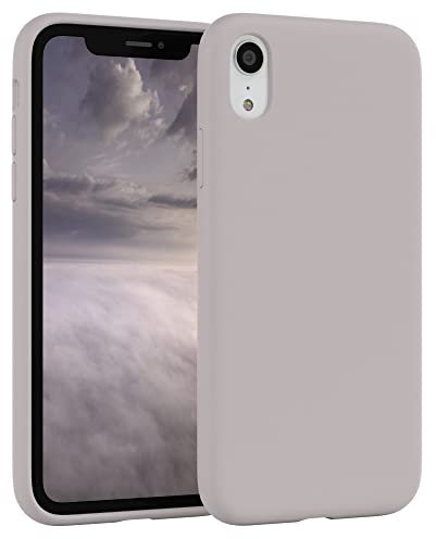 EAZY CASE - Silikon Hülle für iPhone XR Hülle Braun weich stoßfeste Schutzhülle mit Kameraschutz Handyhülle iPhone XR Silikonhülle Dünn mit Premium Schutz TPU Cover Phone Case in Rosa Pastell