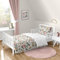 Sweet Jojo Designs Bettwäsche-Set mit Vintage-Blumenmuster, Boho, Mädchen, Kleinkind, Kinder, 5-teilig, Bettdecke, Kissenbezug und Laken, Blush Pink, Gelb, Grün und Weiß, Shabby Chic Rose Flower