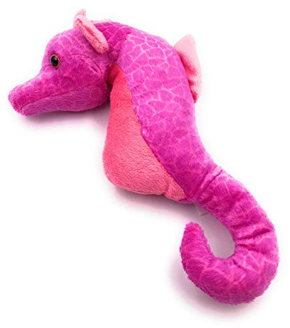 Onwomania Plüschtier Kuscheltier Stoff Tier Seepferdchen pink Hippocampus 23 cm