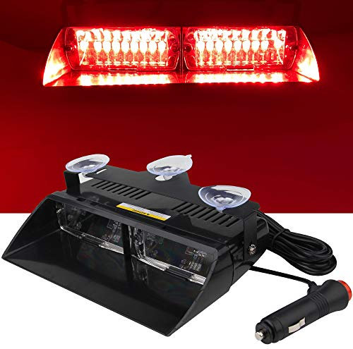 yifengshun rouge LED application de la loi d'urgence balise danger stroboscopique lumières haute luminosité 16 LED 12 V voyant d'avertissement pour camion remorque Interio
