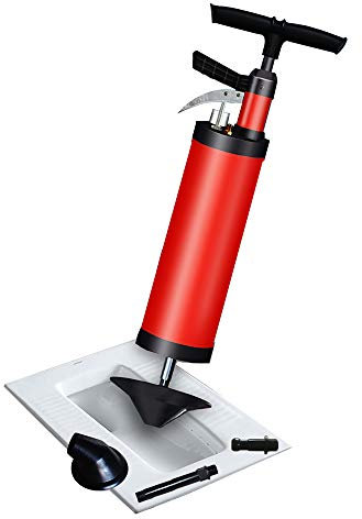 Sturalavandino Ad Aria Compressa Pistone A Alta Pressione Draga Drenatore Scarico Pulitore Pompa Potente di Pulizia a Stantuffo Manuale per WC Lavello Pavimento Lavabo Bagno