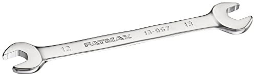 Stanley FatMax FMMT13067-0 Double Open-Ended Spanner 12 x 13 mm 15 Degree Offset with Non-Slip Profile for Improved Screw Contact Steel