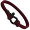 XCSM Pulsera trenzada de cuerda náutica para hombre con cierre para hombre, mujer, unisex, amistad, brazalete, pulsera de ancla, brazalete tejido a mano, brazalete