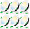 ALUSSO LED Einbaustrahler 230V Flach LED Spots Dimmbar 8W IP44 Bad Einbauleuchten Deckenspots Deckenstrahler, Warmweiß 3000K Neutralweiß 4000K Kaltweiß 5700K Einbauspots für Badezimmer Küche, 6er Set