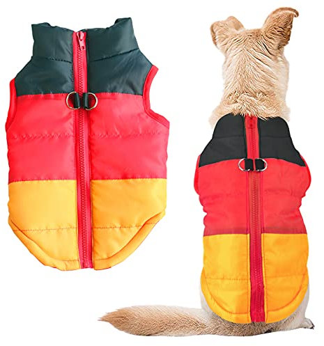 Idepet Winter Hundemantel wasserdichte Hund Pullover Kleidung Winter Hundejacke Hundebekleidung Hundejacke Schneeanzug Warmer Mantel XS, S, M, L