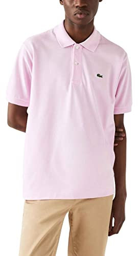 Lacoste L1212 T-Shirt Polo, Rosa (Albizia), M Uomo