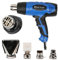 Hot Air Gun Industrial Grade 2000W Electric Heater Heat Gun 240V Temperature Adjustable Power Tools with 4 Nozzle, Professional Handheld DIY Crafting, Shrinking and Stripping Paint, Desoldering