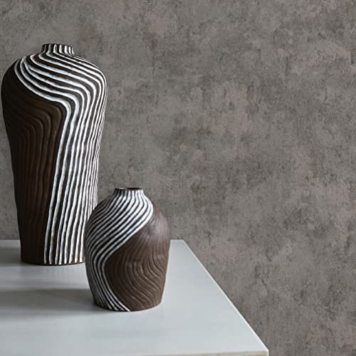 TADESSI Tapete Urban M1-No.282 Vliestapete Grau Struktur Einfarbig Uni für Wohnzimmer Schlafzimmer Küche