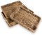 Eden & Willow E&W Rectangle Water Hyacinth, Decorative Natural Hand-Woven Seagrass Serving Tray with Handles (Small)