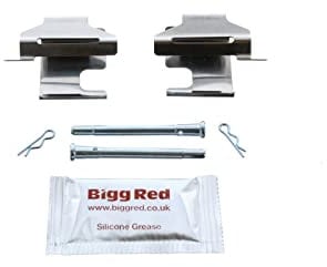 Bigg Red - Brake Pad Fitting Kit - Compatible with, Front Left & Right - Fits Standard BENDIX Calipers