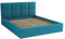 bonni Polsterbett Alaska 140x200cm Bett mit Lattenrost Doppelbett mit Bettkasten Bettgestell Holzbett Stauraumbett (Türkis)
