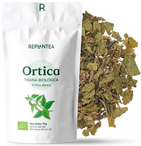 ORTICA TISANA BIO 100g (50 Tazze) | Ortica Foglie Verde Premium, Depurativa e Desintossicante REPLANTEA®