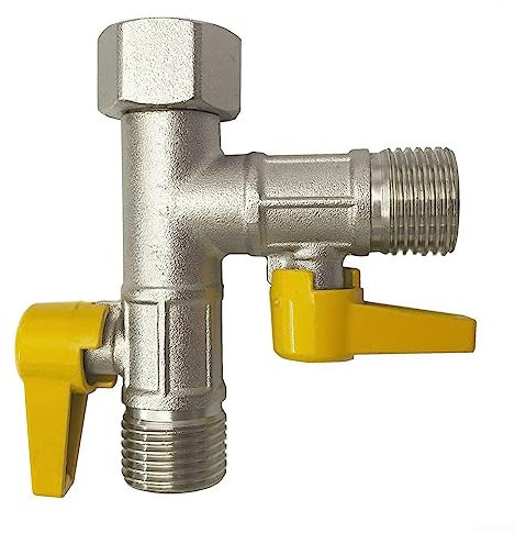 Divisor de grifo de manguera, adaptador de colector de 3 vías para manguera de entrada de 1/2 pulgada para AG para 2 o 3 conexiones, distribuidor de equipos de riego para jardín, estilo T