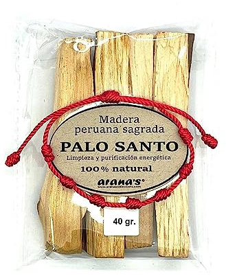 arana's - Palo Santo para Quemar - Madera Sagrada, Incienso 100% Natural de Peru - Aleja energías negativas y atrae Las positivas - Palosanto Primera Calidad - Amuletos de la Suerte (1 Pack)