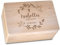 Geschenkfreude personalisierte Erinnerungsbox mit Namen - 30x20x14cm - Aufbewahrungsbox zur Geburt oder Taufe - Holzkiste mit Gravur - Erinnerungskiste personalisiert - Motiv Taufe