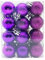 24 Pieces 30 mm Christmas Balls Decoration Shatterproof Christmas Tree Baubles Mini Christmas Hanging Ball for Christmas Tree Holiday Wedding Party Decoration, Purple