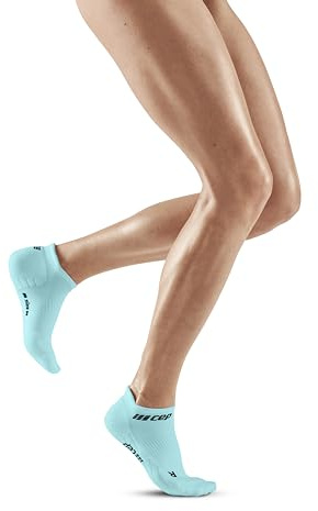 CEP Damen The Run Socks Low Cut V4 Laufbekleidung Kompressions-Socken Light Blue - Hellblau Ii