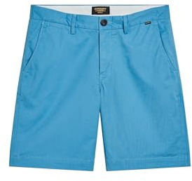 Superdry Herren Stretch-Chinoshorts Tukan Blau 30