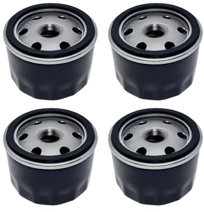 Confezione da 4 filtri dell'olio 49065-7007 49065-0721 492932 492932S per Kawasaki FR691V FR651V FR730V FR600V FX600V FS691V FS651V, compatibile con tosaerba Cub Cadet zt1 50 per John Deere AM. 125424