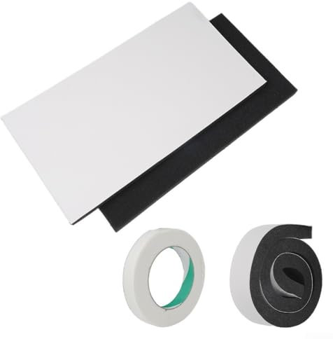 HEBEOT Panneau d'isolation mobile en vinyle souple recouvert de mousse isolante blanche pour climatisation