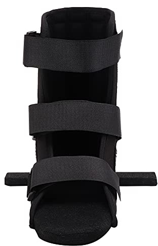 TIKATARER Botte de Marche pour Pied cassé, Botte Professionnelle pour Fracture du Pied, Correction de la Cheville, Entorse Articulaire, Attelle Fixe Noire (L)