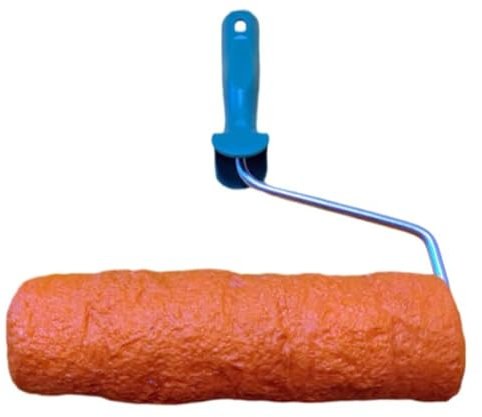 Rouleau de plâtre mural ciment imprimé pierre roche décorative TEXTURE ROLLER, modèle Roche Alpina 3, 23 x 7 cm environ