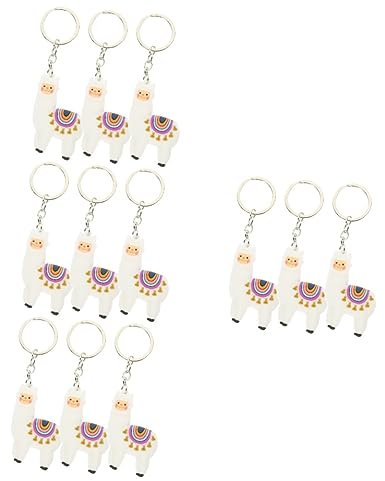 KOMBIUDA 12stücke Alpaka Schlüsselanhänger Niedliche Tier-pendants Für Taschen Rucksäcke Und -projekte Aus Sicheren Materialien Leicht Und Tragbar Für Und Dekoration